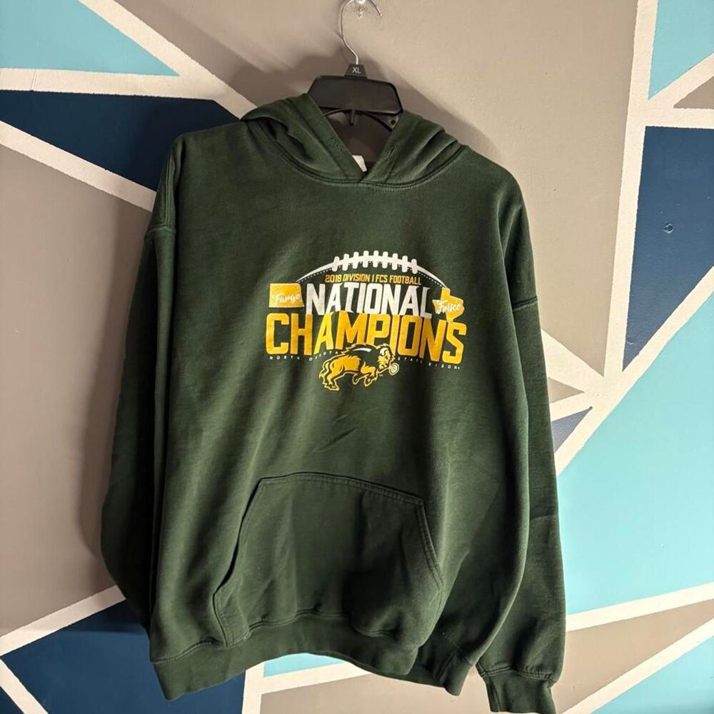 Super crazy retro graphic  North Dakota state  National Champions hoodie